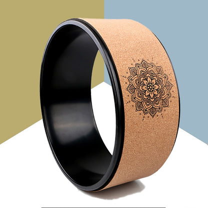 Wooden Yoga Wheel for Backbends & Stretching by HitMyNeed