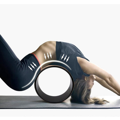 Wooden Yoga Wheel for Backbends & Stretching by HitMyNeed