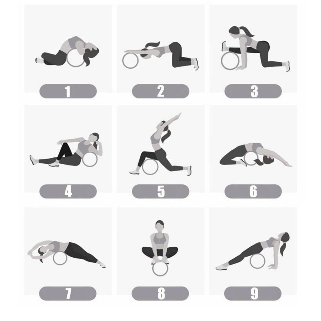 Wooden Yoga Wheel for Backbends & Stretching by HitMyNeed