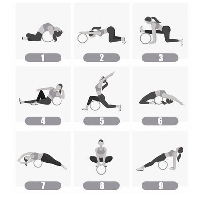 Wooden Yoga Wheel for Backbends & Stretching by HitMyNeed