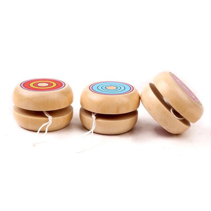 Wooden Yoyo Classic Spin Toy for Kids and Adults by HitMyNeed