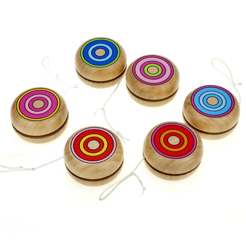 Wooden Yoyo Classic Spin Toy for Kids and Adults by HitMyNeed