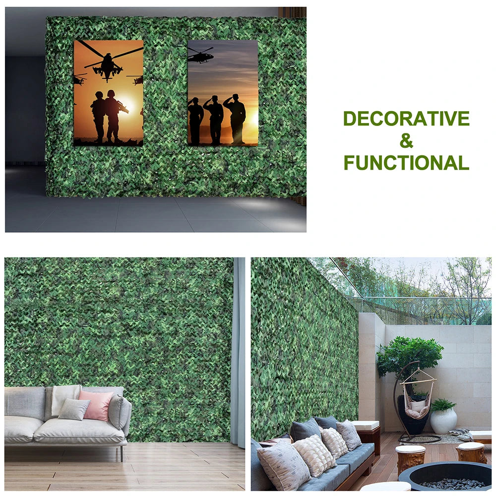 Woodland Camouflage Net for Hunting & Camping Shade by HitMyNeed