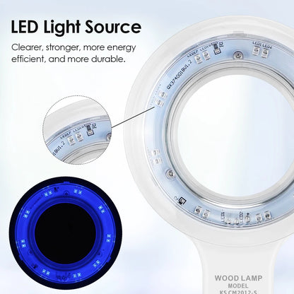 Woods Lamp UV Skin Analyzer with Magnification by HitMyNeed