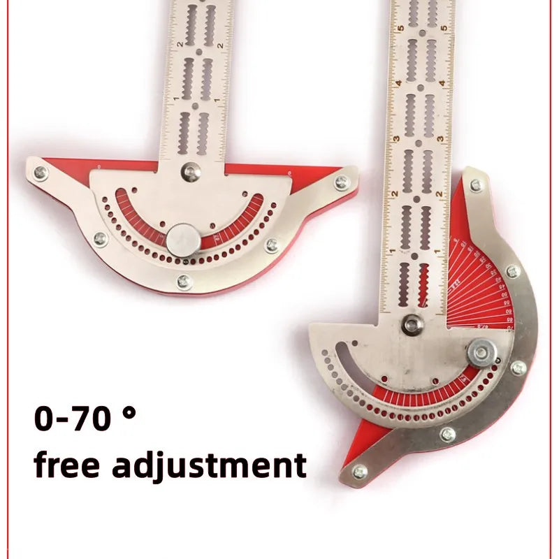 Woodworkers Edge Ruler Stainless Steel Protractor by HitMyNeed