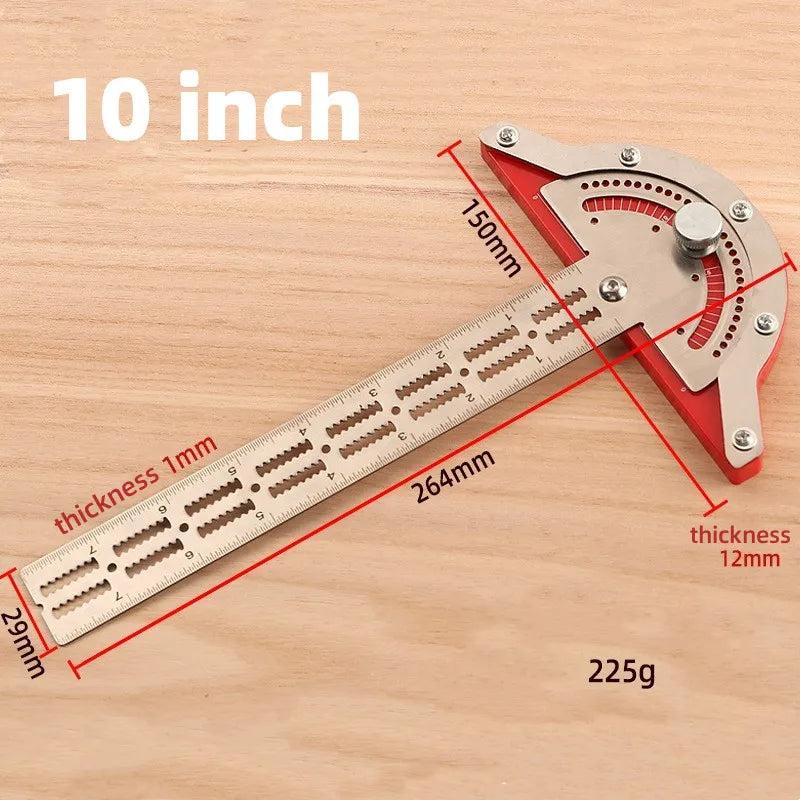 Woodworkers Edge Ruler Stainless Steel Protractor by HitMyNeed