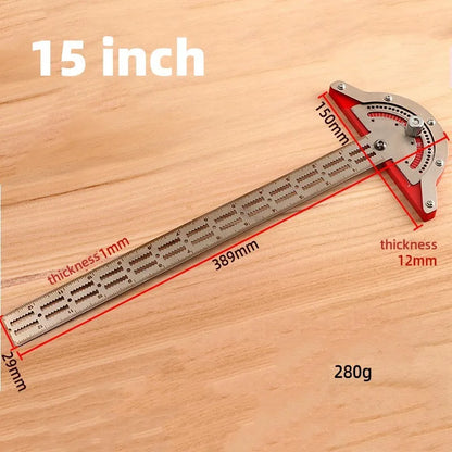 Woodworkers Edge Ruler Stainless Steel Protractor by HitMyNeed