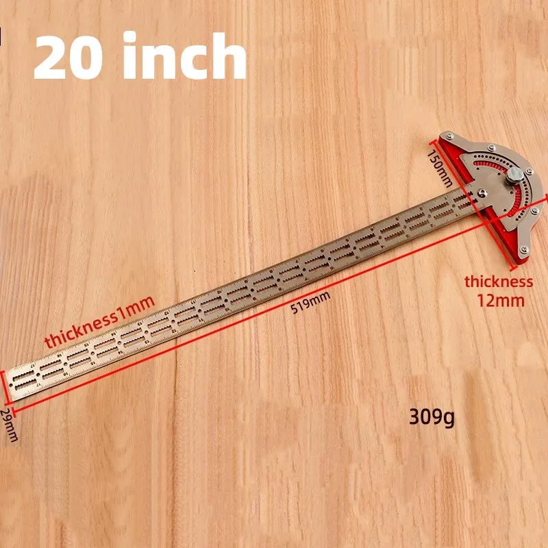 Woodworkers Edge Ruler Stainless Steel Protractor by HitMyNeed