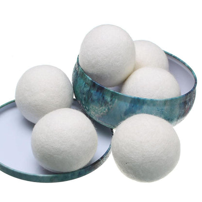 Wool Dryer Balls for Faster, Softer Laundry (6-Pack) by HitMyNeed