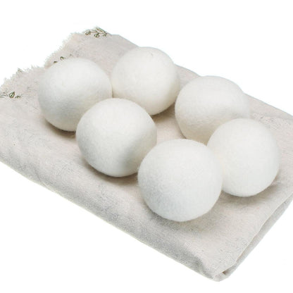 Wool Dryer Balls for Faster, Softer Laundry (6-Pack) by HitMyNeed