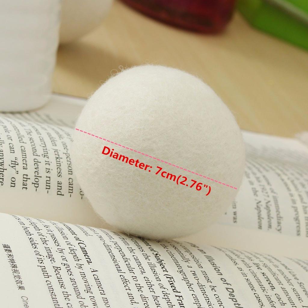 Wool Dryer Balls for Faster, Softer Laundry (6-Pack) by HitMyNeed