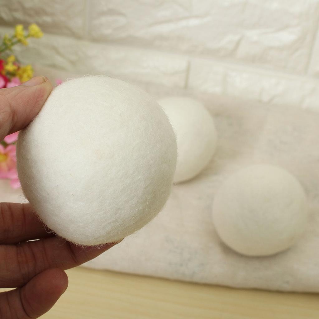Wool Dryer Balls for Faster, Softer Laundry (6-Pack) by HitMyNeed