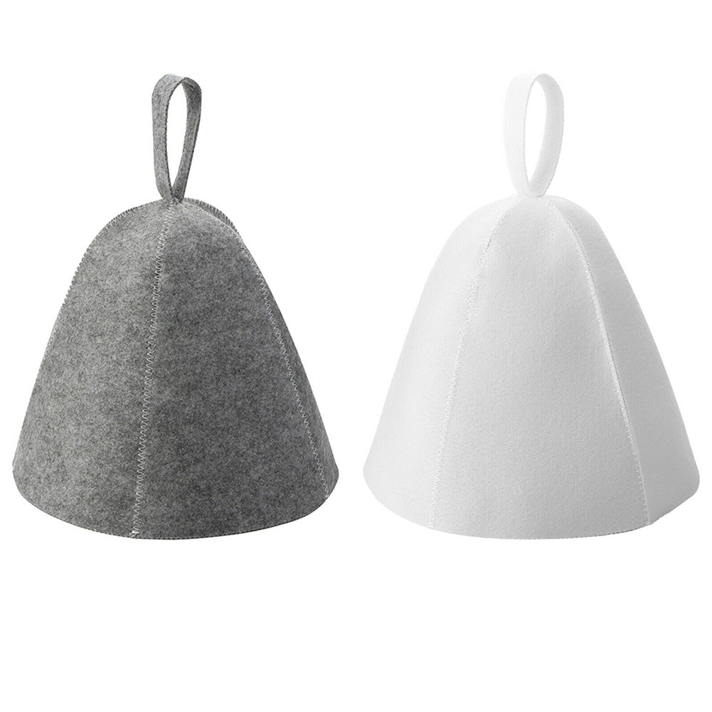 Wool Felt Sauna Hat & Hair Drying Turban Cap by HitMyNeed