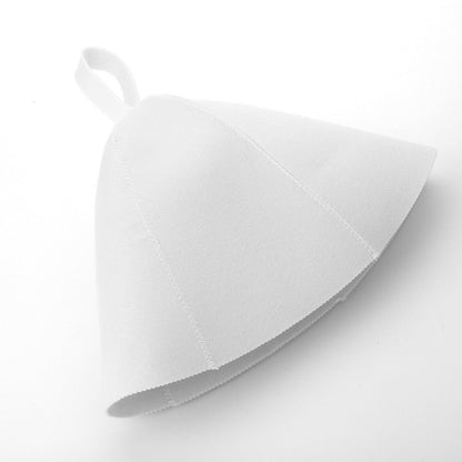 Wool Felt Sauna Hat & Hair Drying Turban Cap by HitMyNeed