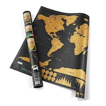 World Travel Scratch Map Deluxe Edition by HitMyNeed