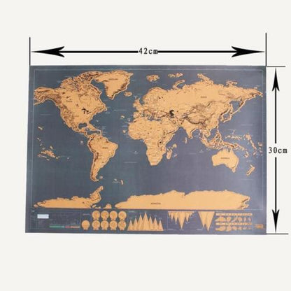 World Travel Scratch Map Deluxe Edition by HitMyNeed