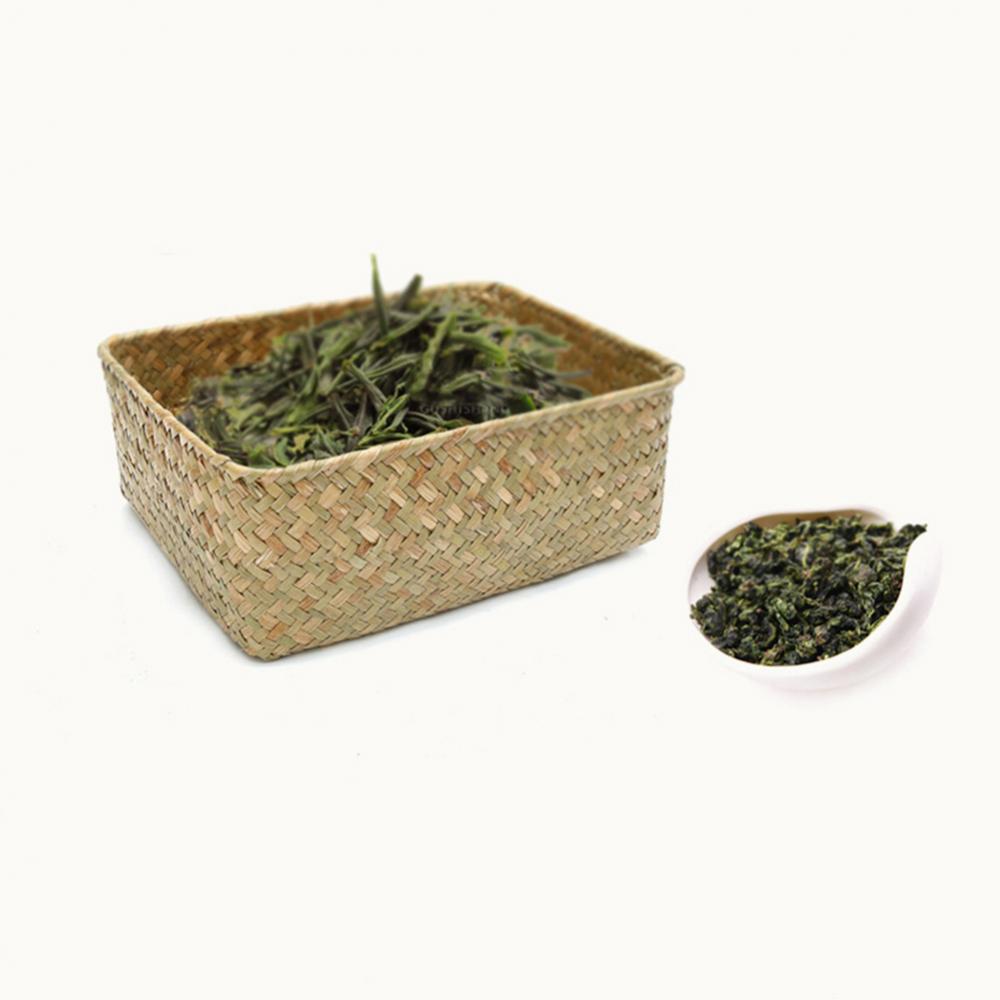 Woven Straw Desk Organizer Basket by HitMyNeed