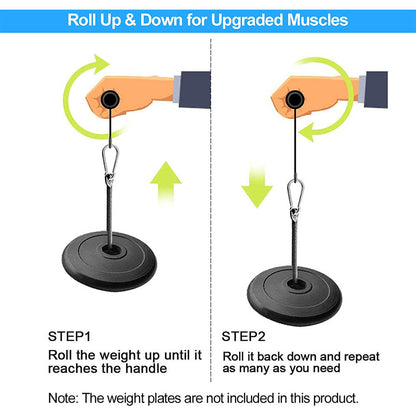 Wrist and Forearm Roller Exerciser Strength Trainer by HitMyNeed