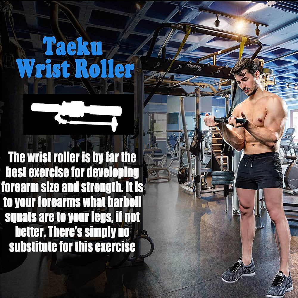 Wrist and Forearm Roller Exerciser Strength Trainer by HitMyNeed