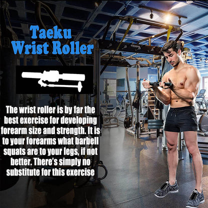 Wrist and Forearm Roller Exerciser Strength Trainer by HitMyNeed