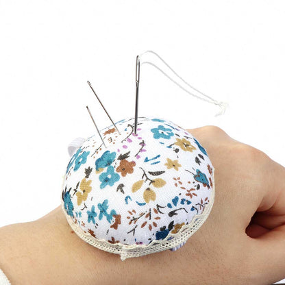 Wrist Pin Cushion Ball Needle Holder with Elastic Band by HitMyNeed