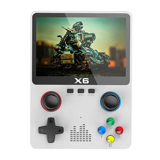 X6 3.5" IPS Handheld Game Console with Dual Joysticks white by HitMyNeed