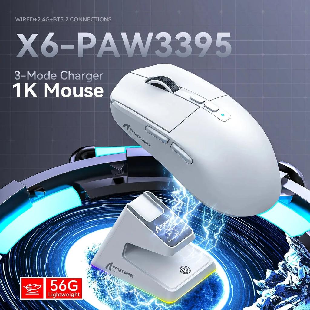 X6 Lightweight Wireless Gaming Mouse 26K DPI RGB by HitMyNeed