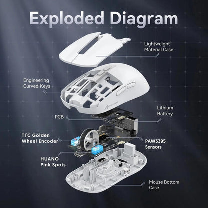 X6 Lightweight Wireless Gaming Mouse 26K DPI RGB by HitMyNeed