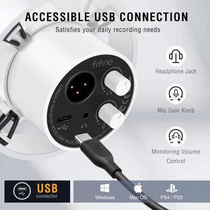 XLR & USB Dynamic Microphone with Monitoring by HitMyNeed
