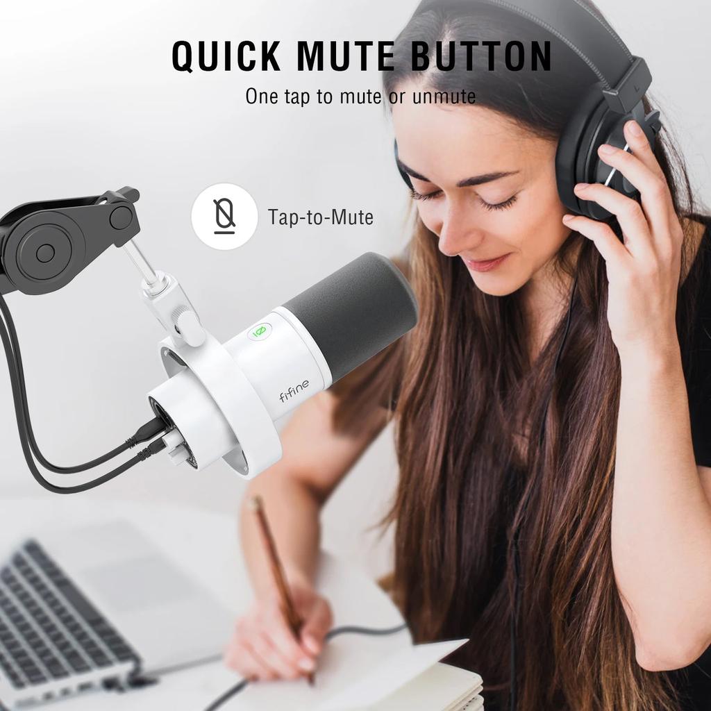 XLR & USB Dynamic Microphone with Monitoring by HitMyNeed