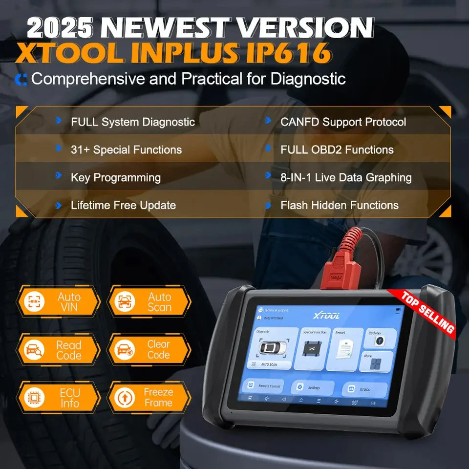 XTOOL InPlus IP616 All‑System OBD2 Diagnostic Scanner by HitMyNeed