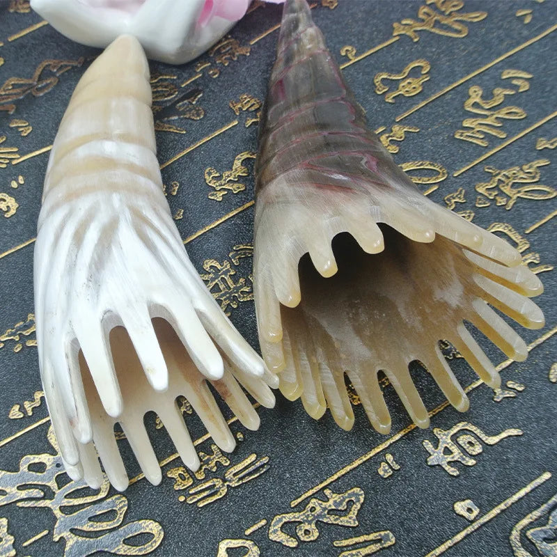 Yak Horn Guasha Head Massage Comb Anti-Static Tool by HitMyNeed