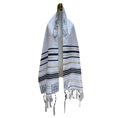 Yeshua Messianic Tallit Prayer Shawl navy-bl-a by HitMyNeed