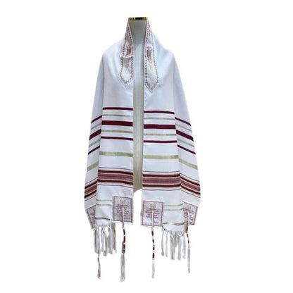 Yeshua Messianic Tallit Prayer Shawl prayer-scarf-crimson by HitMyNeed