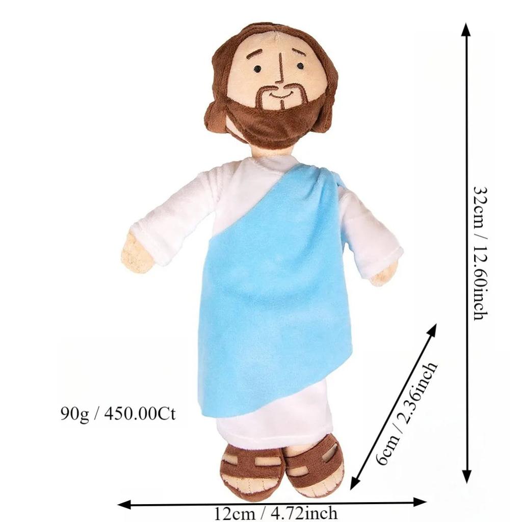 Yesu Jesus Plush Doll & Pillow Thanksgiving Gift blue by HitMyNeed