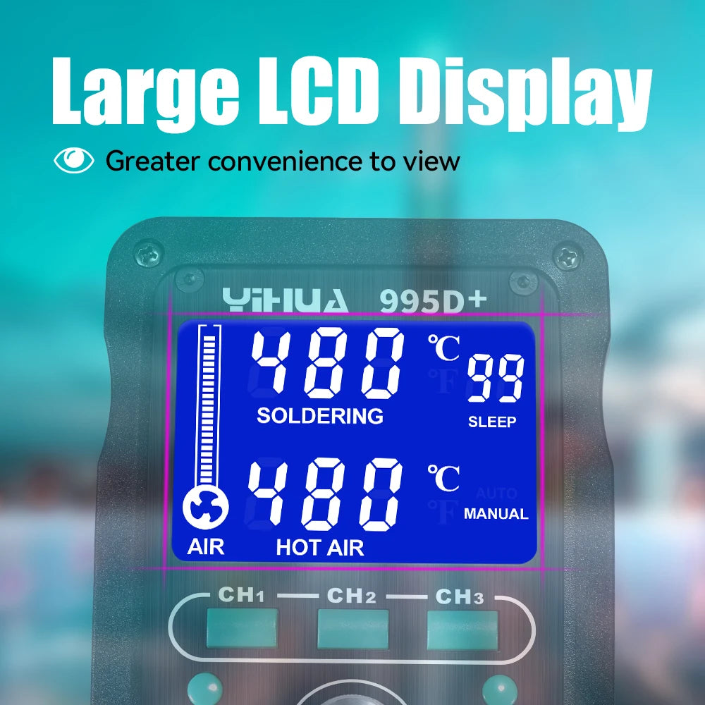 YIHUA 995D+ SMD Hot Air & Soldering Rework Station by HitMyNeed