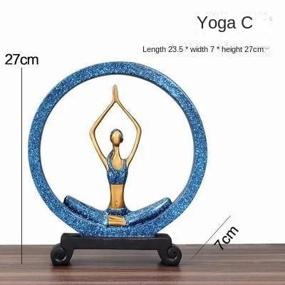 Yoga Girl Reading Figurine Home & Office Statue c by HitMyNeed