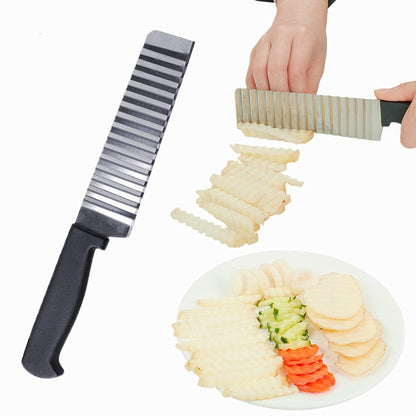 Zig Zag Knife Wavy Potato & Vegetable Slicer by HitMyNeed