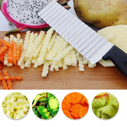 Zig Zag Knife Wavy Potato & Vegetable Slicer by HitMyNeed