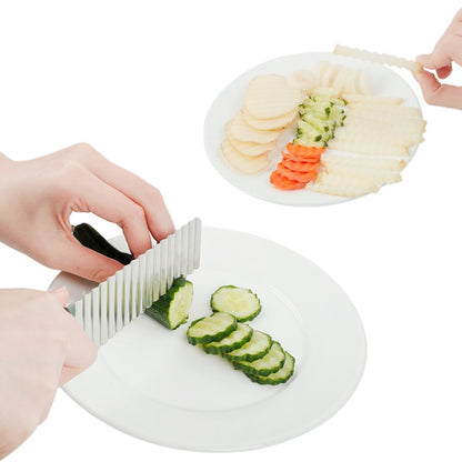 Zig Zag Knife Wavy Potato & Vegetable Slicer by HitMyNeed