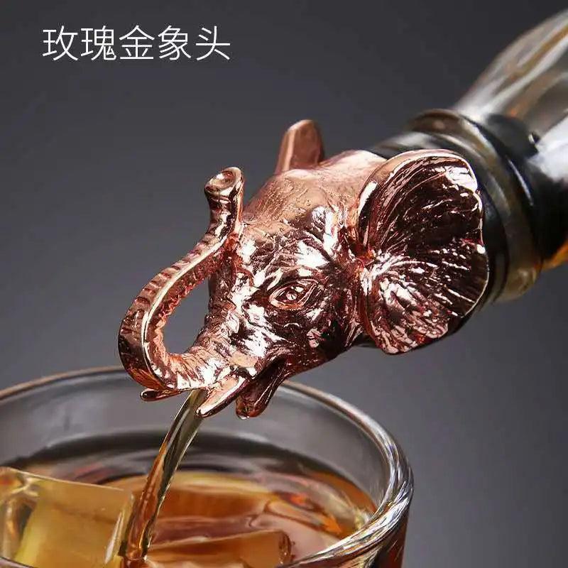 Zinc Alloy Animal Head Wine & Spirits Pourer 10 by HitMyNeed
