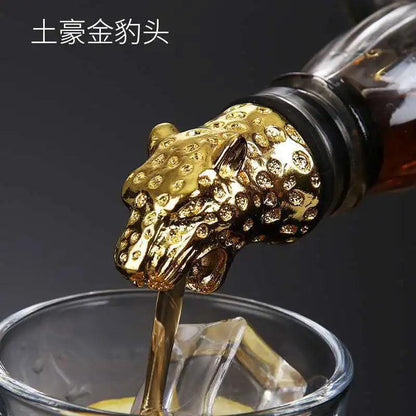 Zinc Alloy Animal Head Wine & Spirits Pourer 12 by HitMyNeed