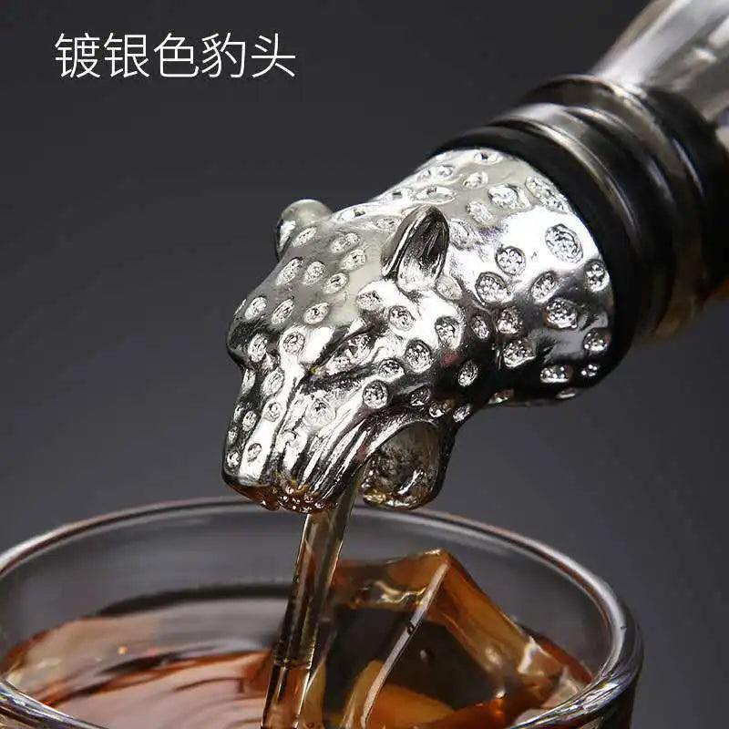 Zinc Alloy Animal Head Wine & Spirits Pourer 13 by HitMyNeed