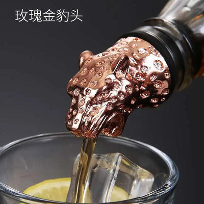 Zinc Alloy Animal Head Wine & Spirits Pourer 14 by HitMyNeed