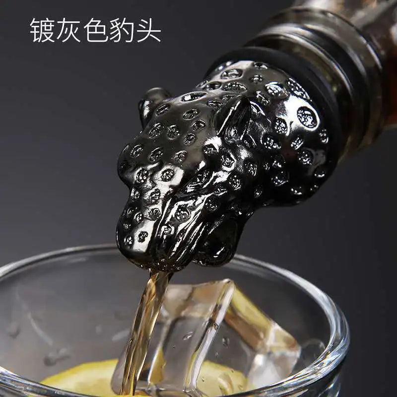 Zinc Alloy Animal Head Wine & Spirits Pourer 15 by HitMyNeed