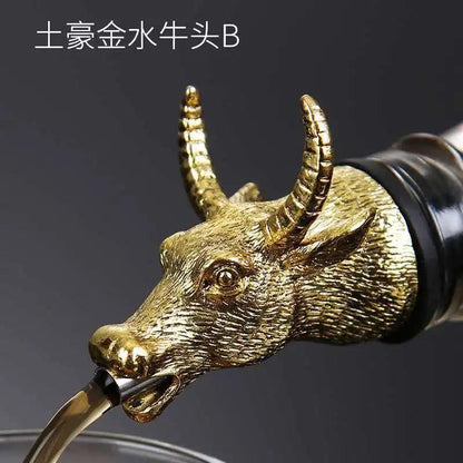Zinc Alloy Animal Head Wine & Spirits Pourer 20 by HitMyNeed