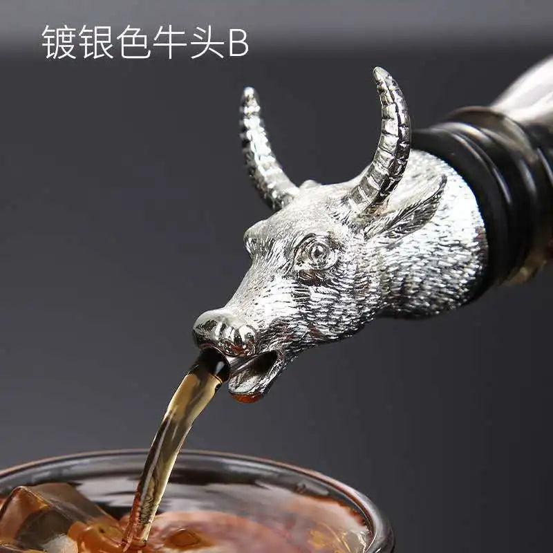 Zinc Alloy Animal Head Wine & Spirits Pourer 21 by HitMyNeed