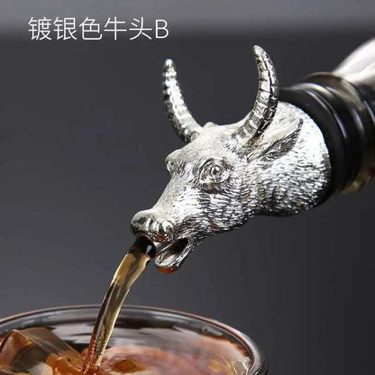 Zinc Alloy Animal Head Wine & Spirits Pourer 21 by HitMyNeed
