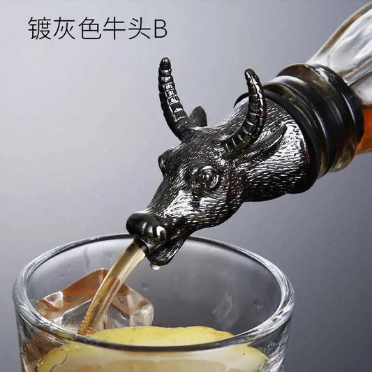 Zinc Alloy Animal Head Wine & Spirits Pourer 23 by HitMyNeed