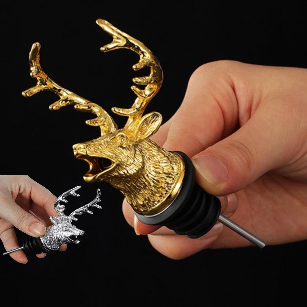 Zinc Alloy Animal Head Wine & Spirits Pourer by HitMyNeed